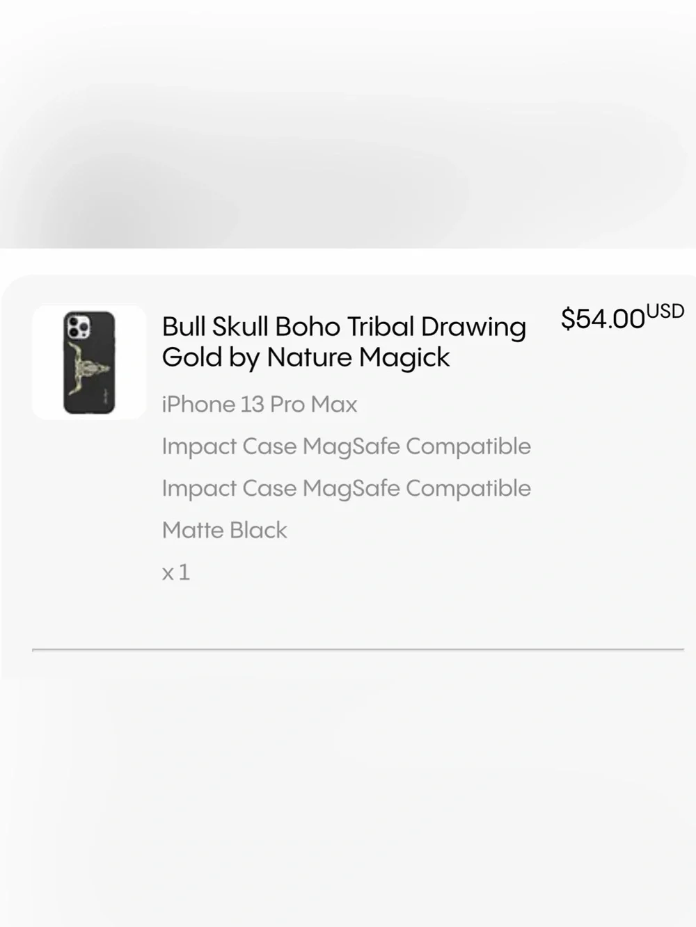 iPhone 13 Pro Max CASETiFY Phone Case with Decorative Bull Skull Design